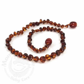 BALTIC AMBER NECKLACE/BAROQUE LT CHERRY