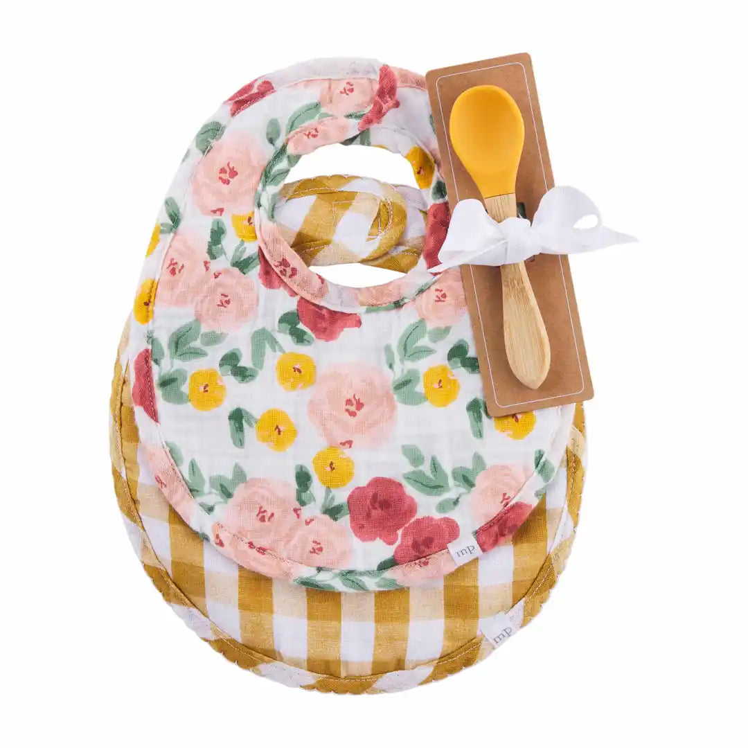 BIB & SPOON SET-MUSLIN